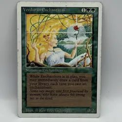 MTG Verduran Enchantress Revised Edition - SPARROW MAGIC HP Green - Image 2