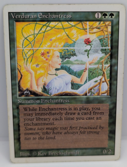 Verduran Enchantress Revised Edition Regular MP MTG - Image 1