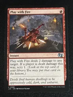 MTG Foundations Jumpstart Play with Fire 0586 NM - Image 1