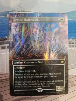 Mana Foil Crystal Barricade (Borderless) - MTG Foundations (FDN) - Image 1