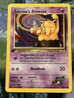 Pokemon TCG Sabrina's Drowzee Gym Challenge 95/132 Regular 1st Ed Common VLP - Image 1