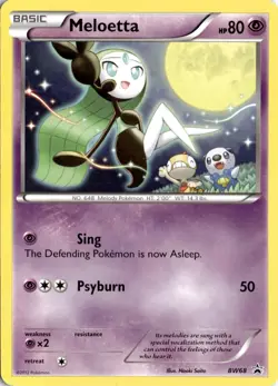 Meloetta - BW68 Black and White Promos Pokemon Card TCG - Image 1