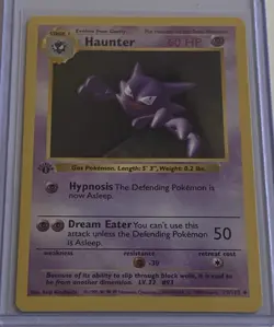 1999 Pokemon TCG Base 1st Edition Shadowless Haunter #29/102 EX-NM - Image 1