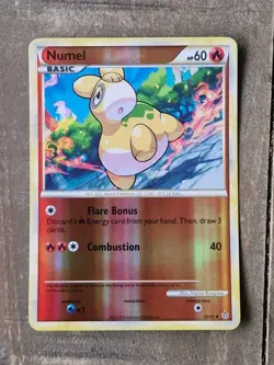 Numel 35/95 Reverse Holo Foil HGSS Unleashed Pokemon NEAR MINT/MINT - Image 1