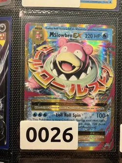 NM M Slowbro EX 27/108 Holo Rare EX Evolutions Pokemon 2016 - Image 3
