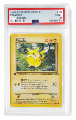PSA 9 Pokemon 1999 1st Edition Jungle Pikachu #60 - Image 1