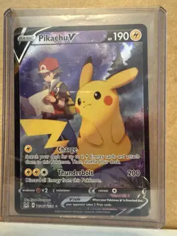 Pikachu V TG16/TG30 Pokemon TCG Swsh11: Lost Origin Trainer Gallery Holo - Image 1