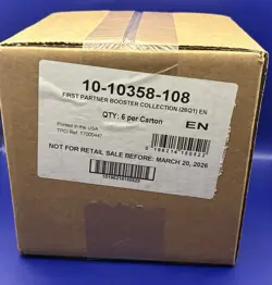 Pokemon TCG First Partner Illustration Collection Series 1 Sealed 6-Box Case New - Image 1