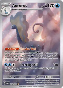 Pokemon TCG Aurorus 092/088 Full Art Illustration Rare Holo Perfect Order - Image 1