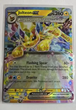 Pokemon TCG Jolteon EX 030/131 Double Rare Holo Prismatic Evolutions - Image 1