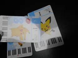 Pokemon Music Musical Note Card 2015 x3 Pikachu Pichu Raichu #2731 - Image 3