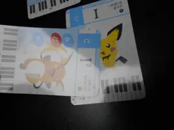 Pokemon Music Musical Note Card 2015 x3 Pikachu Pichu Raichu #2731 - Image 5