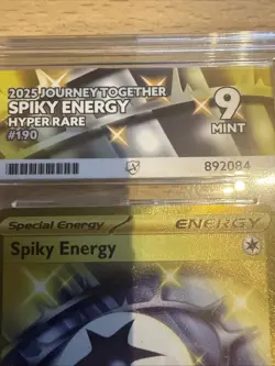 Pokemon TCG Spiky Energy 190/159 Journey Together Secret Rare Gold ACE 9 - Image 2