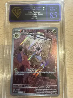 Pokemon TCG Lileep IR 145/142-STELLAR Crown Scarlet Violet ACE 8.5 N/Mint - Image 1