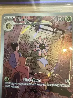 Pokemon TCG Lileep IR 145/142-STELLAR Crown Scarlet Violet ACE 8.5 N/Mint - Image 2