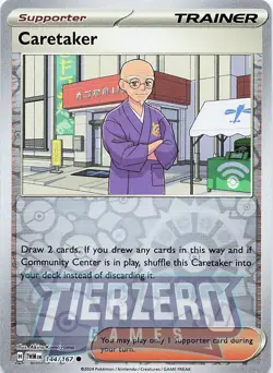 Pokemon Caretaker 144/167 Reverse Holo Near Mint - Image 1