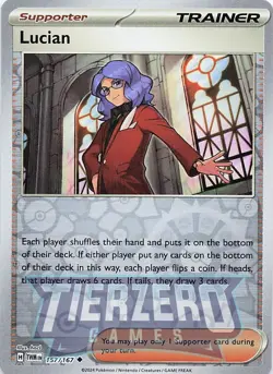 Pokemon Lucian 157/167 Reverse Holo Near Mint - Image 1
