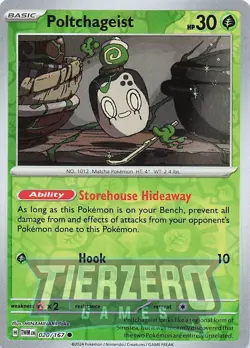 Pokemon Poltchageist 020/167 Reverse Holo Near Mint - Image 1