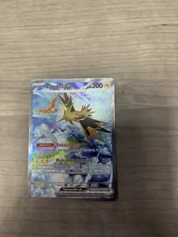 Pokemon TCG Zapdos EX 202/165 Scarlet & Violet 151 - Image 1