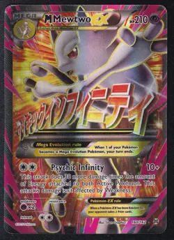 Pokemon Mega Mewtwo EX 160/162 Breakthrough Ultra Rare Full Art - Image 1