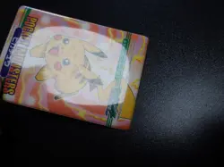 Pokemon Bandai Promo Waterproof Bathroom Menko Card Shining Pikachu #16 - Image 5
