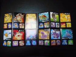 Pokemon Card Carddass Coris Promo Non Holo Sticker 4 SET Pikachu Pichu etc #2204 - Image 1