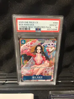 2025 ONE PIECE S. CHINESE NEW YEAR'S RED PACK PROMOS #066 BOA HANCOCK PSA 10 - Image 1