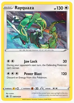 Rayquaza SWSH029 SWSH: Sword & Shield Promo Cards Holo. - Image 1