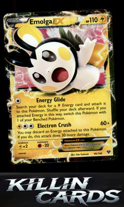 Emolga EX 46/146 Pokemon Ultra Rare XY Base Set Card LP - Image 1