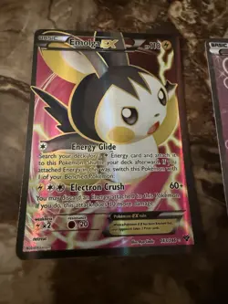 Pokemon TCG Emolga Holo Full Art Ultra Rare Card 2014 EX XY 143/146 - Image 1