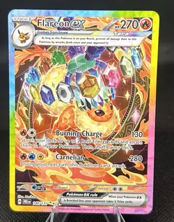 Pokemon TCG Flareon EX Prismatic Evolutions Card 146/131 SIR Near Mint - Image 1