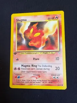 Slugma - 53/64 - 1st Edition Neo Revelation Set - Pokemon Card - MP - Image 1