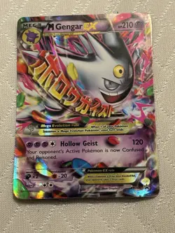 Pokemon Mega Gengar EX #XY166 Promo Collectible Trading Card TCG CCG - Image 2