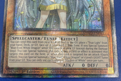 Yu-Gi-Oh! TCG Maiden Of White Quarter Century 1st Edition Rare Trading Card - Image 4