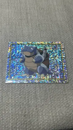 2000 Merlin Pokemon Sticker Cards Series 2 Holographic Prism Blastoise 127 - Image 1