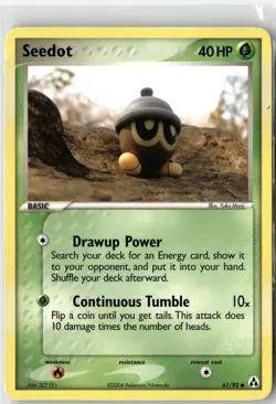 Pokemon Card Artist Set Yuka Morii 3 Card Set- Ekans, Seedot, Etc. NM - Image 2