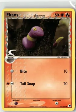 Pokemon Card Artist Set Yuka Morii 3 Card Set- Ekans, Seedot, Etc. NM - Image 4