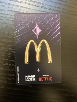 Jinu Holo Card - McDonald's KPOP Demon Hunters Saja Boys Breakfast Meal Promo - Image 3