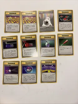 1996 Pokemon Card Japaneese Pocket Monsters Trainer Energy Gym Lot Of 11 Cards - Image 1