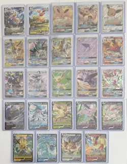 Pokemon TCG Complete Eeveelution Lot 24 Cards GX V VMAX All 8 Evolutions NM - Image 1