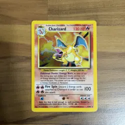 Pokemon Charizard 4/102 Base Set Unlimited Holo Rare HP - Nintendo 1999 Card - Image 1