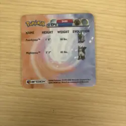 2003 Pokemon Advanced Artbox 3D Poochyena/Mightyena AF04 Lenticular Card - Image 3