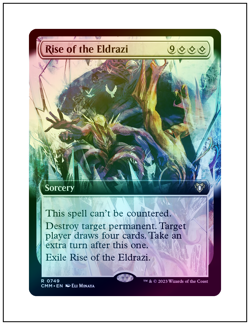 1x Rise of the Eldrazi, Extended Art Foil, Commander Masters, Magic MTG NM - Image 1