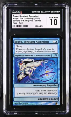 ERAYO, SORATAMI ASCENDANT Saviors of Kamigawa Foil Rare CGC 10 MTG - Image 1