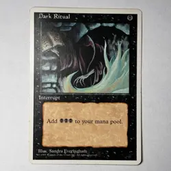 MTG - Dark Ritual - Fourth Edition - Lightly Played - Image 1