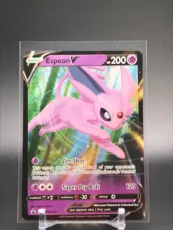 Espeon V - SWSH201 - Pokemon Sword & Shield Promo Ultra Rare Holo Card NM - Image 1