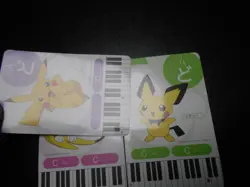 Pokemon Music Musical Note Card x3 Pikachu Pichu Raichu Evolutions #3544 - Image 2