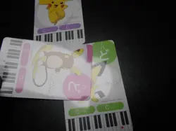 Pokemon Music Musical Note Card x3 Pikachu Pichu Raichu Evolutions #3544 - Image 5