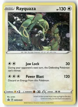 Rayquaza SWSH029 Holo Promo Sword & Shield Promo Pokemon Near Mint - Image 1