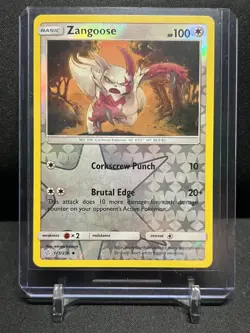Zangoose 173/236 Reverse Holo Pokemon 2019 Cosmic Eclipse - LP - Image 1